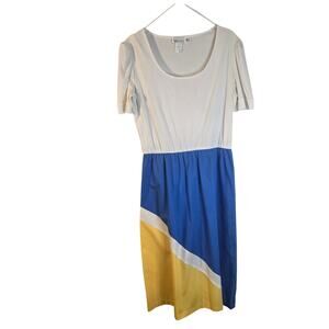 WALDEN CLASSICS Colorblock Dress - 16 - Scoop Neck, Vintage Retro Mod [0413]